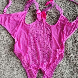 Sexy cutout, crotchless bodysuit, size S